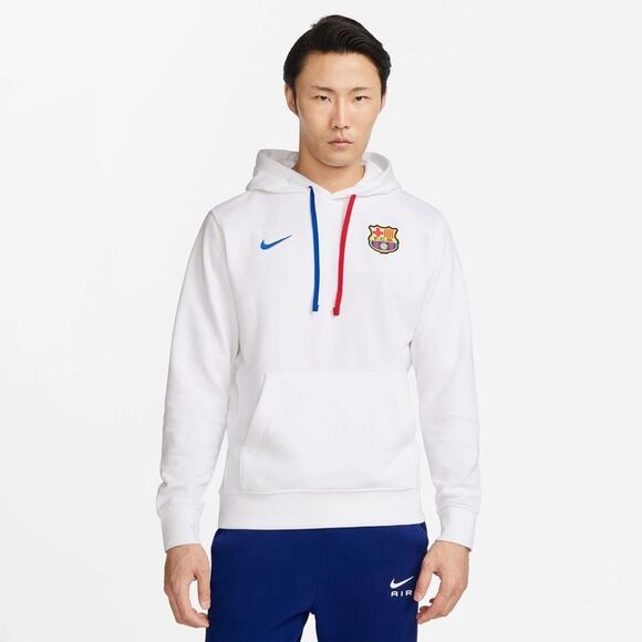 Nike FC Barcelona Club Fleece French Terry  Pullover Hoodie - Picture 1 of 13